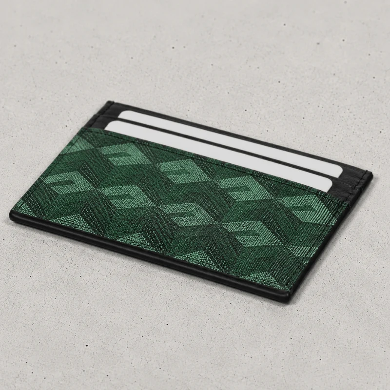 Porte-Cartes Homme Cuir Luxe Slim à Monogramme