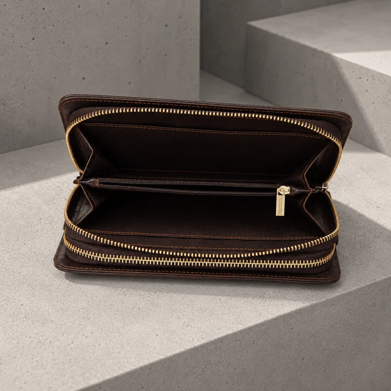 Grand Portefeuille Homme Cuir Véritable Personnalisé