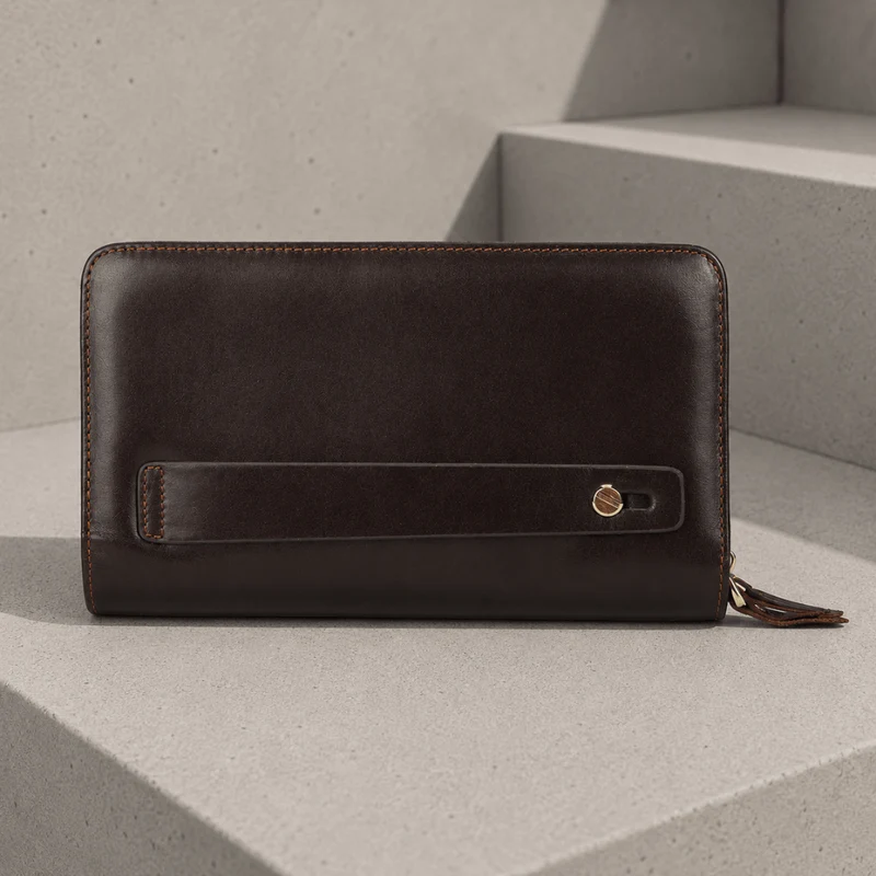 Grand Portefeuille Homme Cuir Véritable Personnalisé