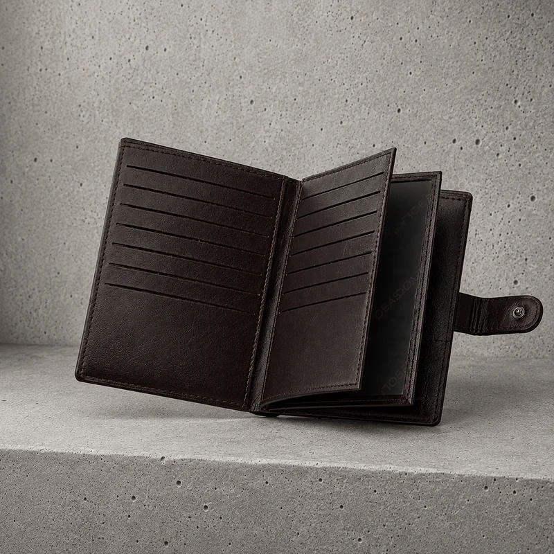 Portefeuille Passeport Homme Voyage et Grand Format