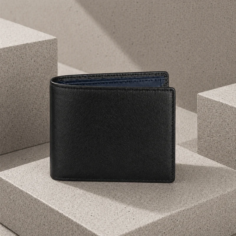 Portefeuille Homme Cuir Slim 10 Cartes RFID Porte-Monnaie