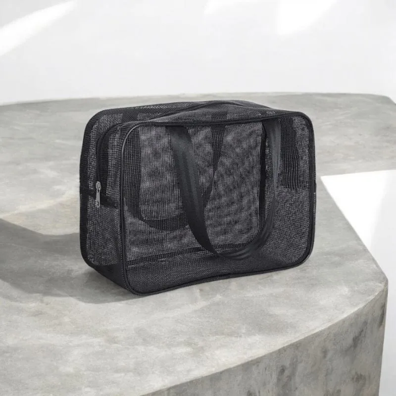 Kit trousse de toilette transparente avion - 2 tailles voyage
