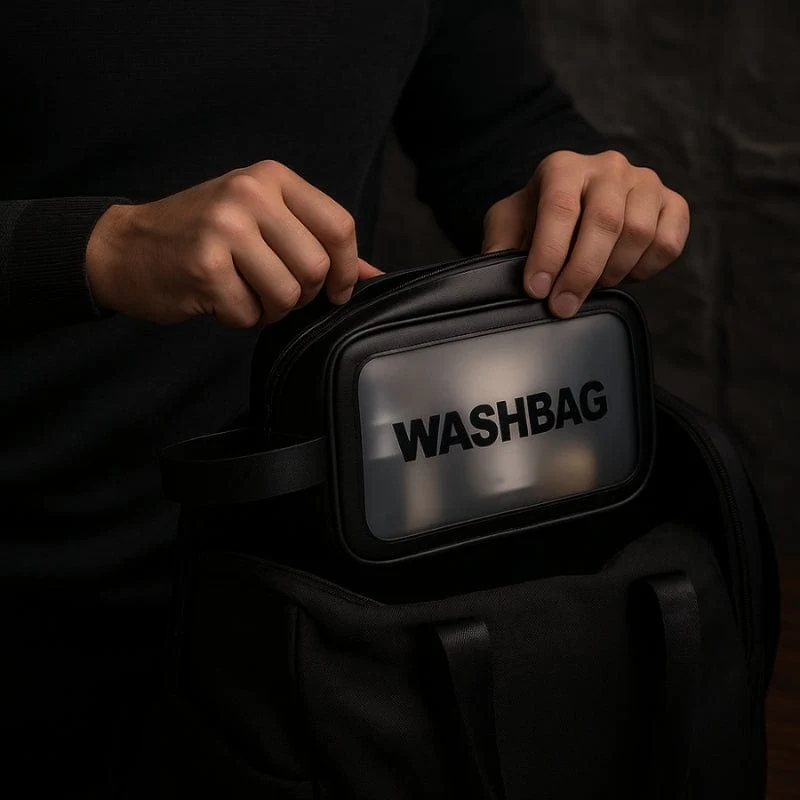Trousse de Toilette Voyage Homme Étanche - 3 Tailles Disponibles