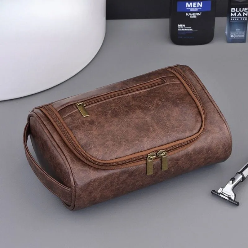 Trousse de toilette homme cuir luxe – Élégance et voyage