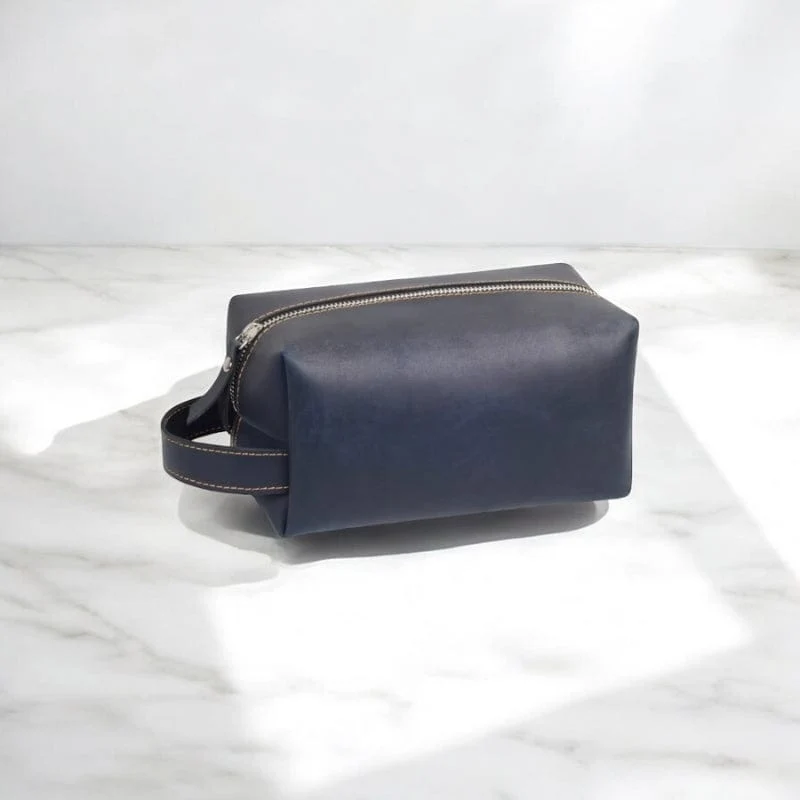 Trousse de toilette voyage homme cuir – Compacte et pratique