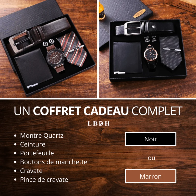 COFFRET CADEAU MONTRE ET COSTUME