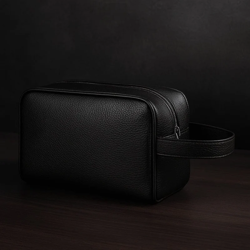 Trousse de toilette homme cuir - Design moderne et pratique