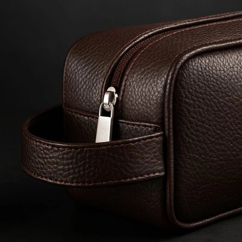 Trousse de toilette homme cuir - Design moderne et pratique
