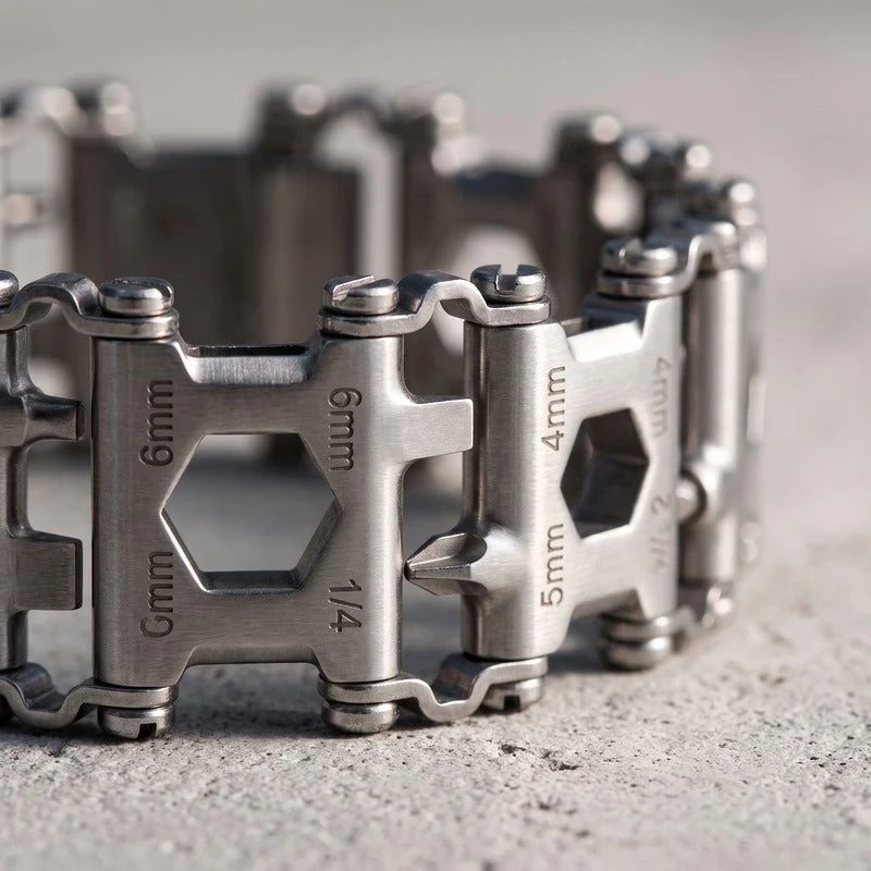 Bracelet Homme Outil, 29 Fonctions dans les Maillons