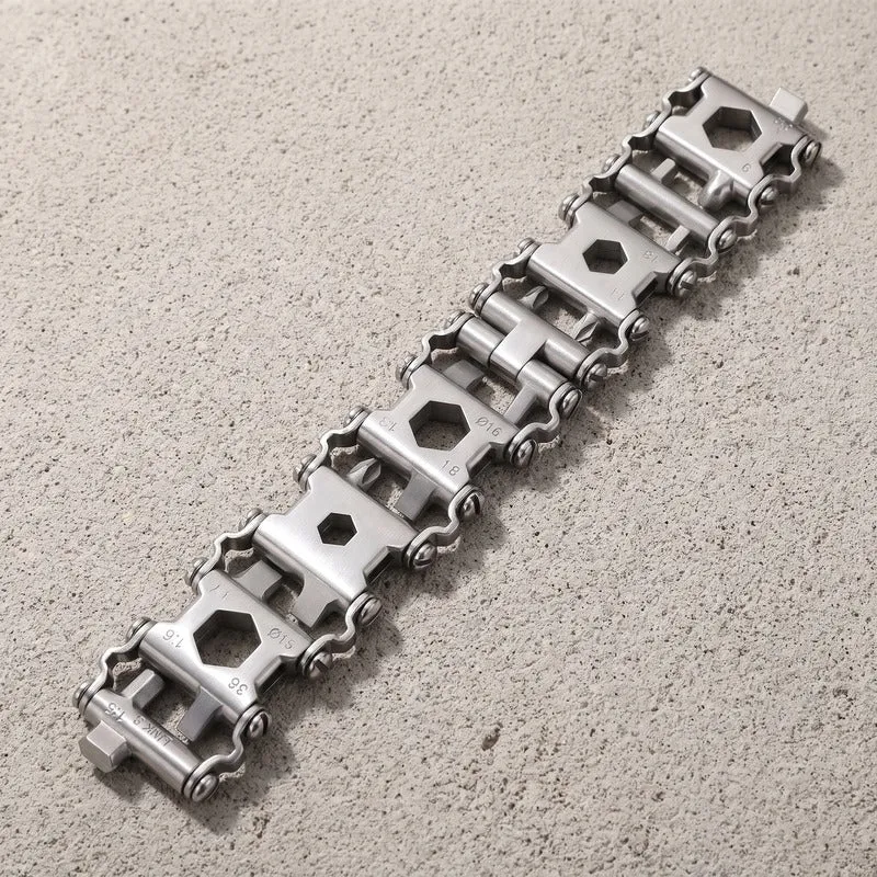 Bracelet Homme Outil, 29 Fonctions dans les Maillons