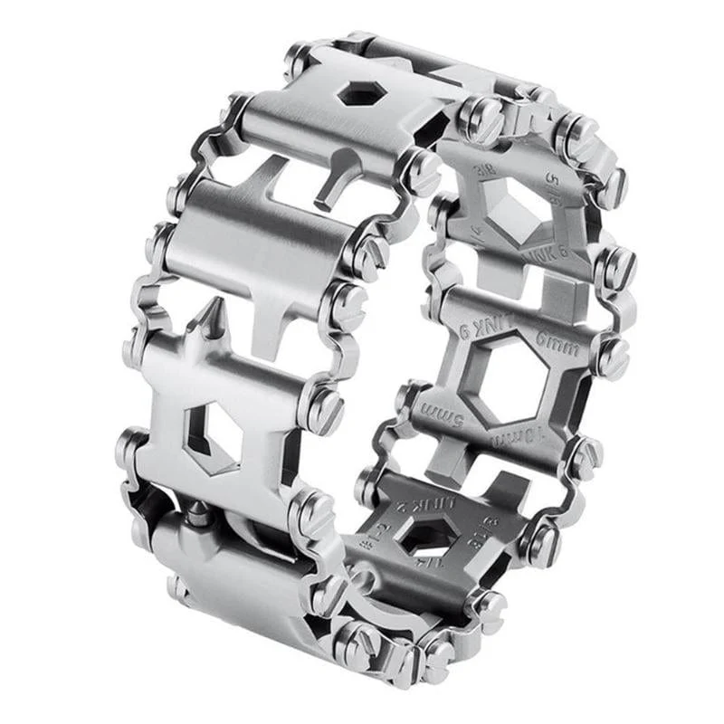Bracelet Homme Outil, 29 Fonctions dans les Maillons