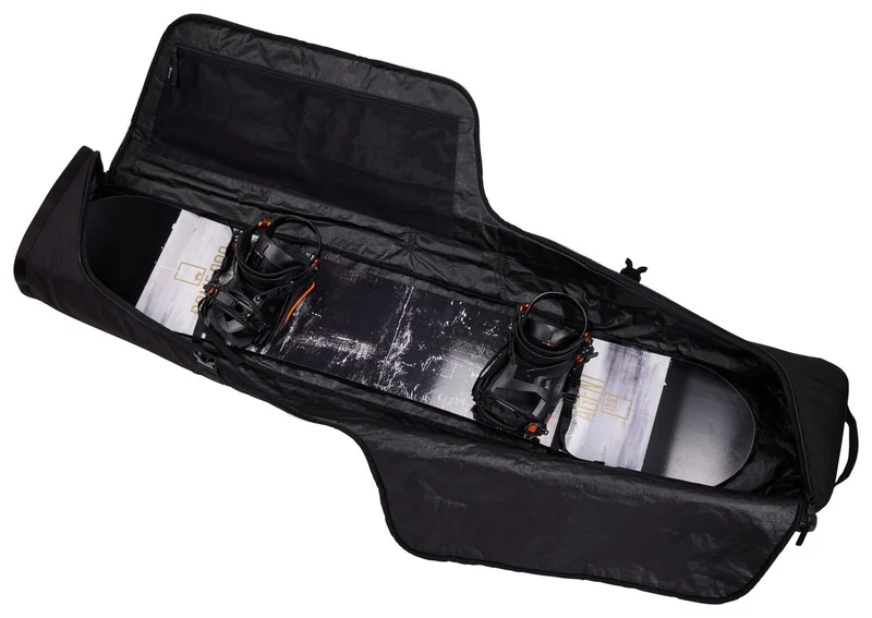 THULE 165cm RoundTrip Snowboard Roller Padded Bag Holds 2 Boards & Boots in Black