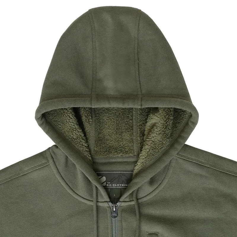 THE BC CLOTHING CO - Coton Ouaté à Capuche Zippé pour Homme