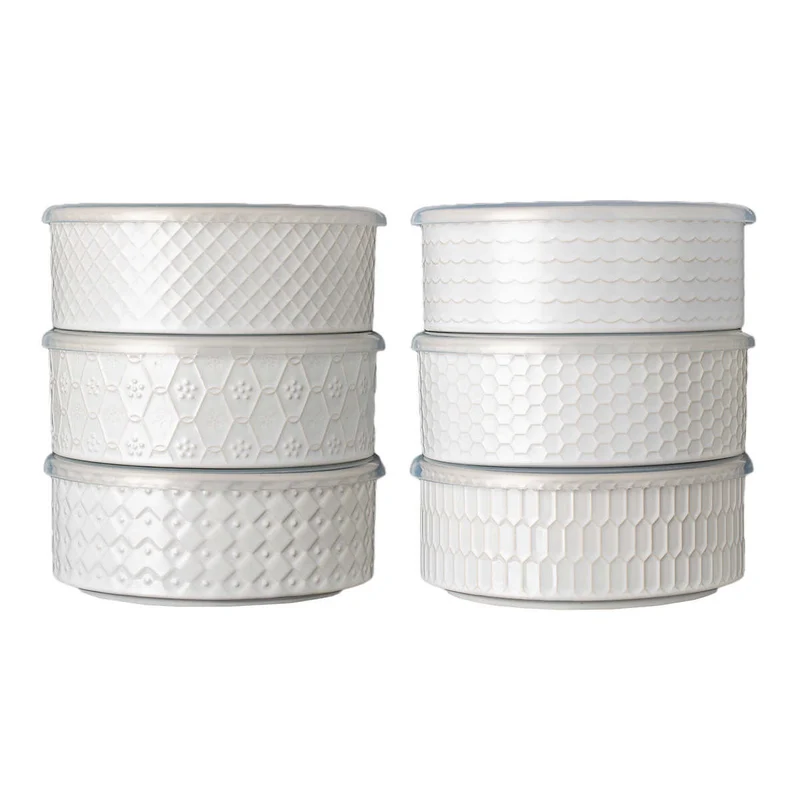 SIGNATURE HOUSEWARE - Ensemble de 6 Bols avec Couvercles