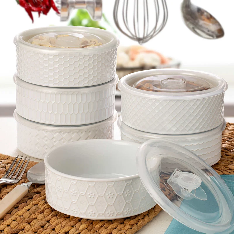 SIGNATURE HOUSEWARE - Ensemble de 6 Bols avec Couvercles