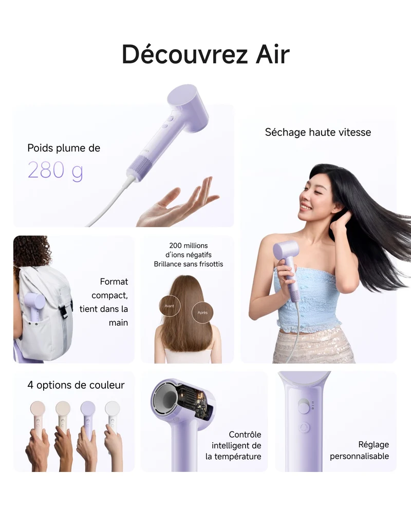 Laifen Air Sèche-cheveux Haute Vitesse