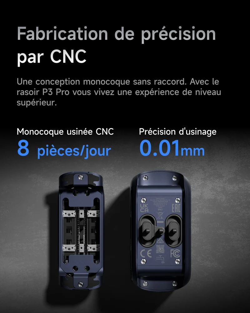 Rasoir électrique Laifen P3 Pro - Collection Bleu Royal