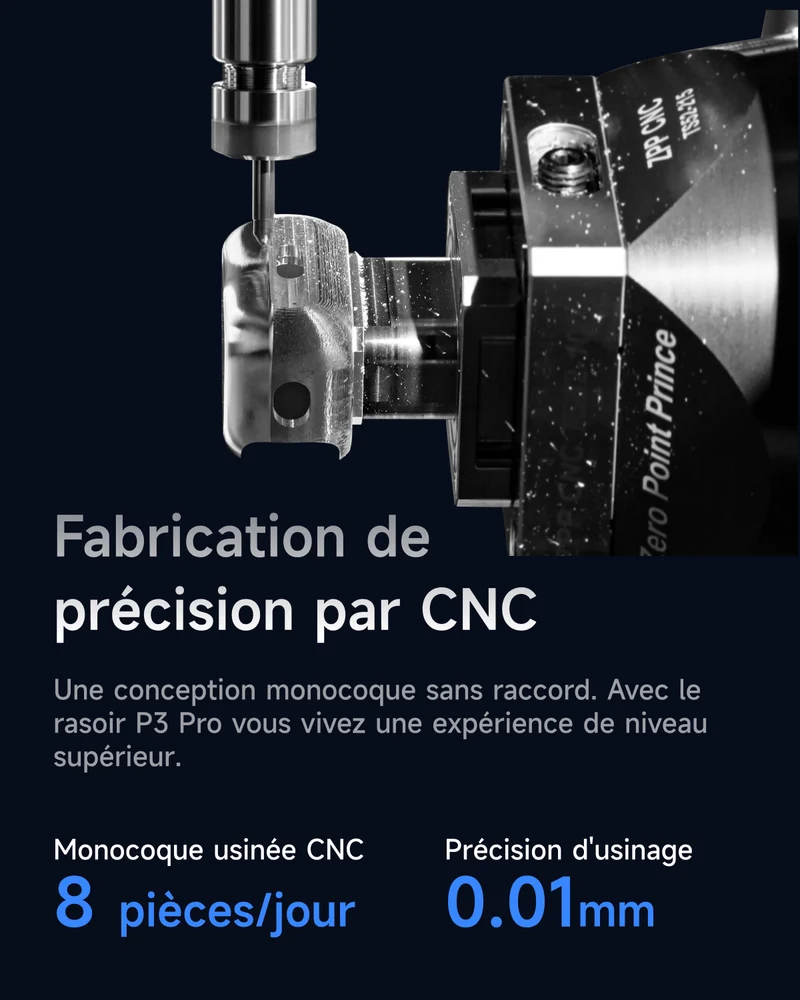 Rasoir électrique Laifen P3 Pro - Collection Bleu Royal