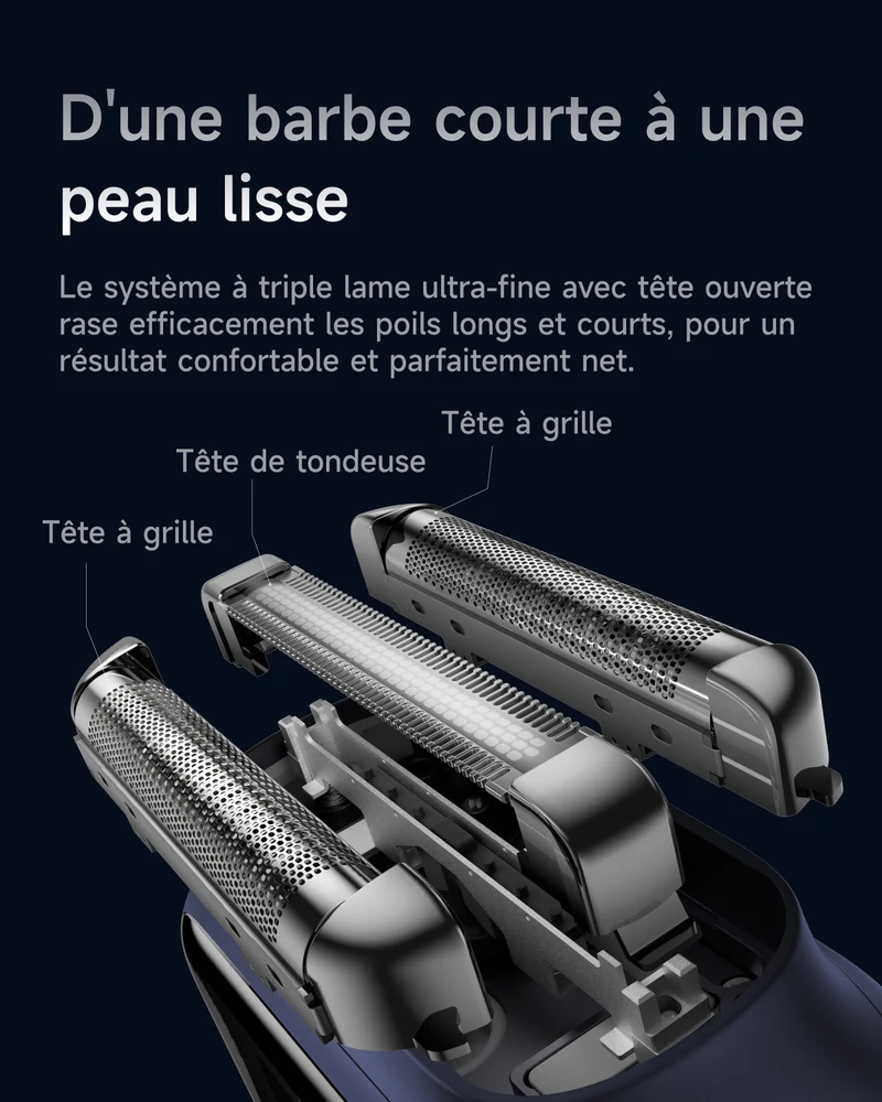 Rasoir électrique Laifen P3 Pro - Collection Bleu Royal