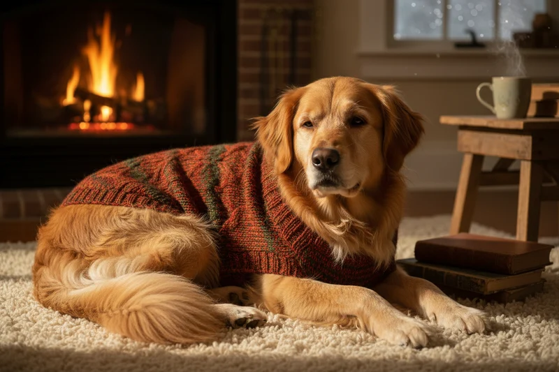 Knitted pet sweater