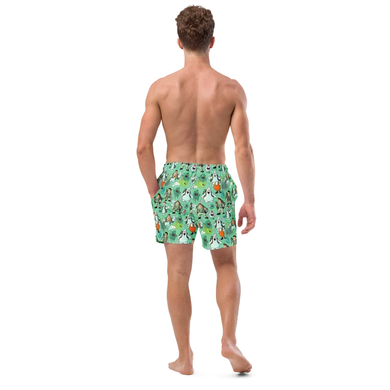 Bustin makes me feel good- swim trunks