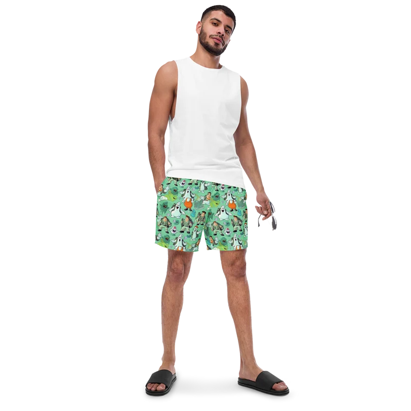 Bustin makes me feel good- swim trunks