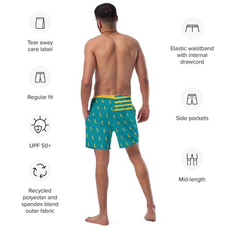 Men's Banana's swim trunks
