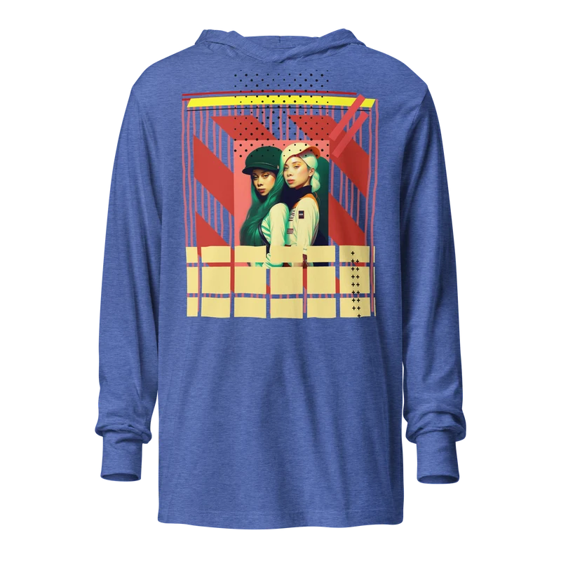 90'sRetro Hooded long-sleeve tee