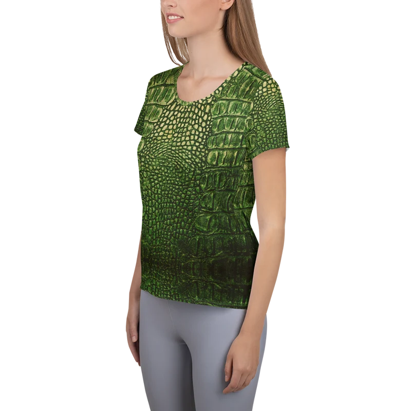 "My nerd mind went Dragon" Women's Athletic T-shirt