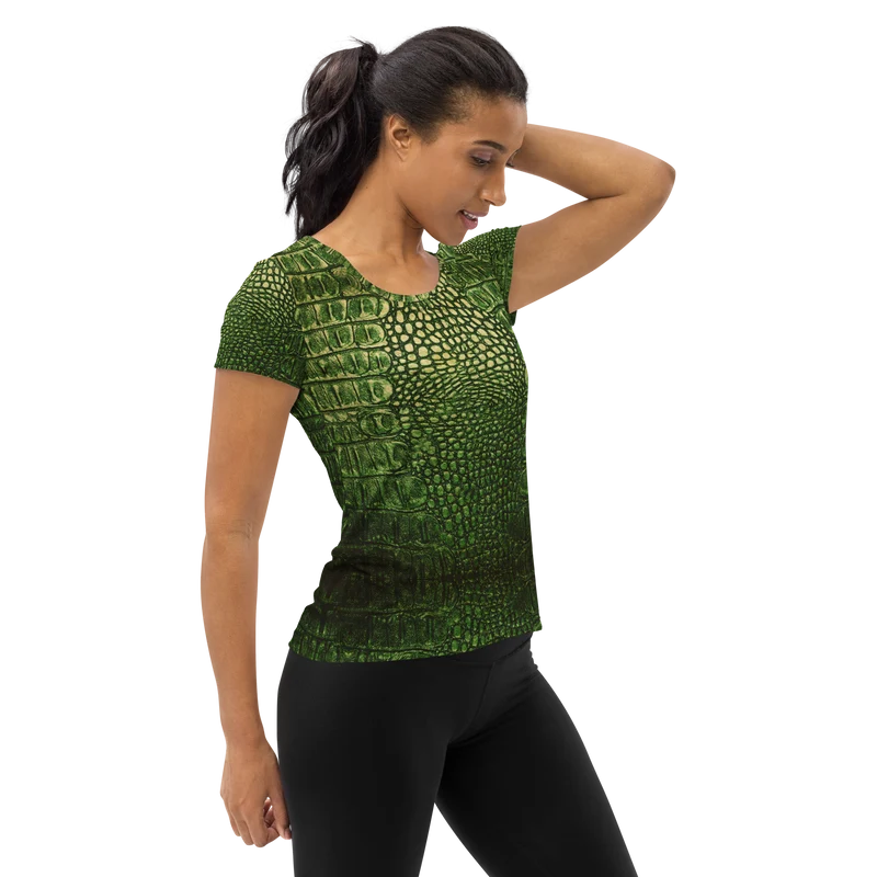 "My nerd mind went Dragon" Women's Athletic T-shirt