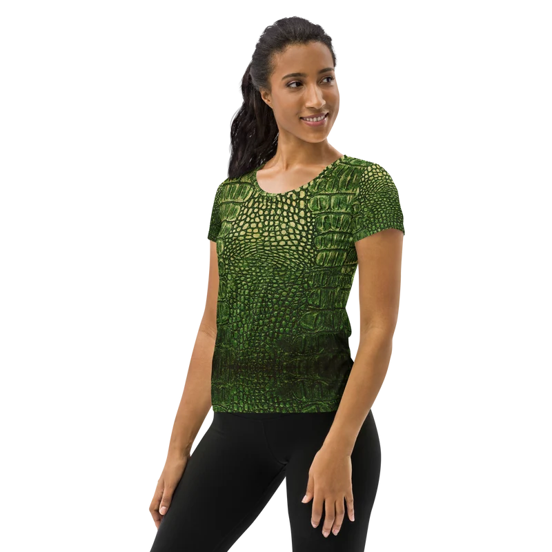 "My nerd mind went Dragon" Women's Athletic T-shirt
