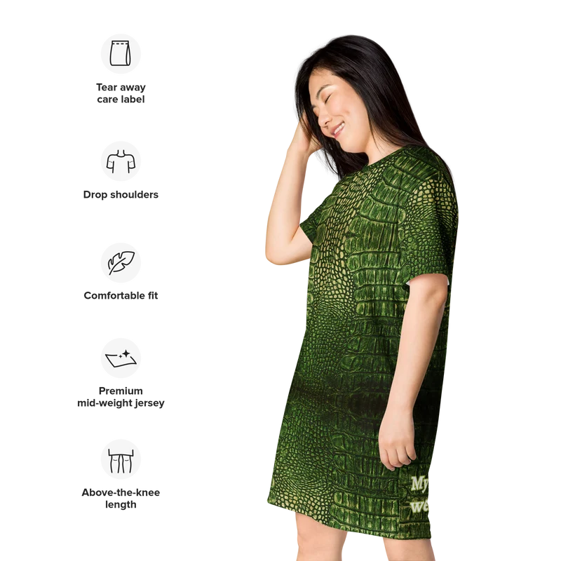 Dragon skin T-dress