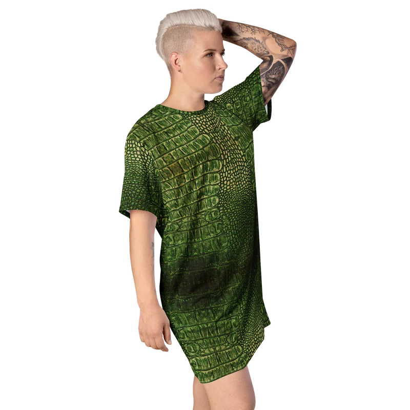 Dragon skin T-dress