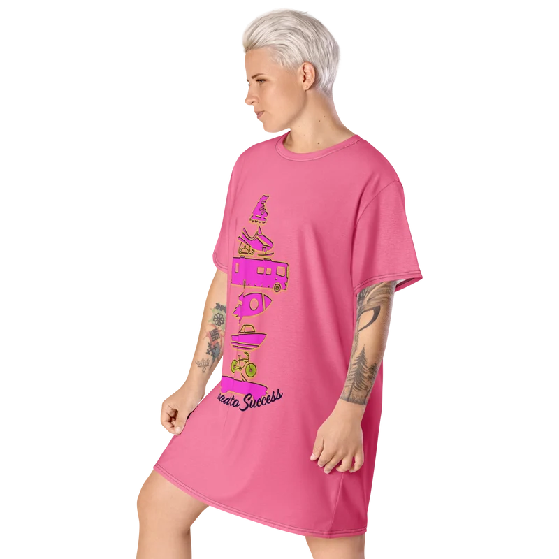 Road to Success T-shirt dress