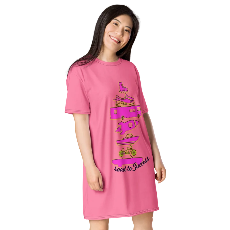 Road to Success T-shirt dress