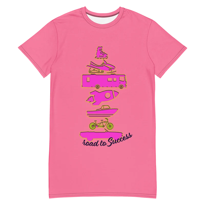 Road to Success T-shirt dress