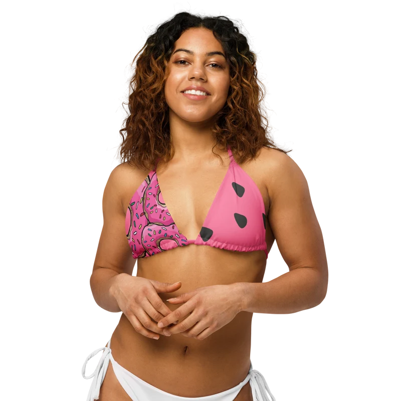 Snack-Attack string bikini-top