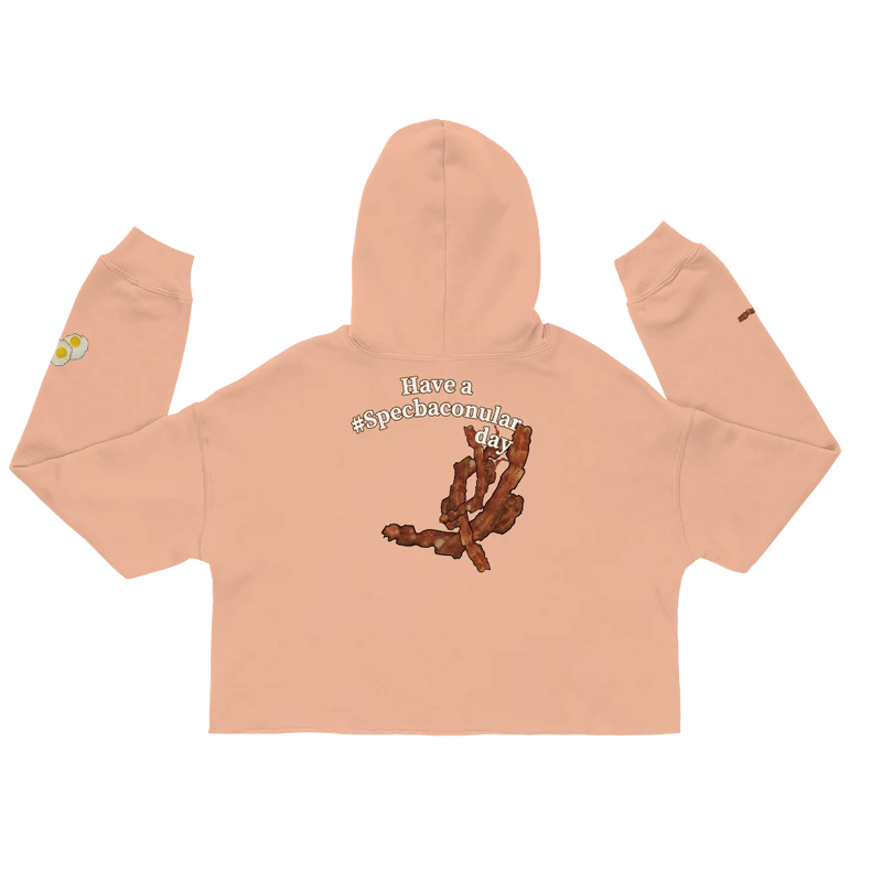 Eggs & Bacon:) Crop-Hoodie