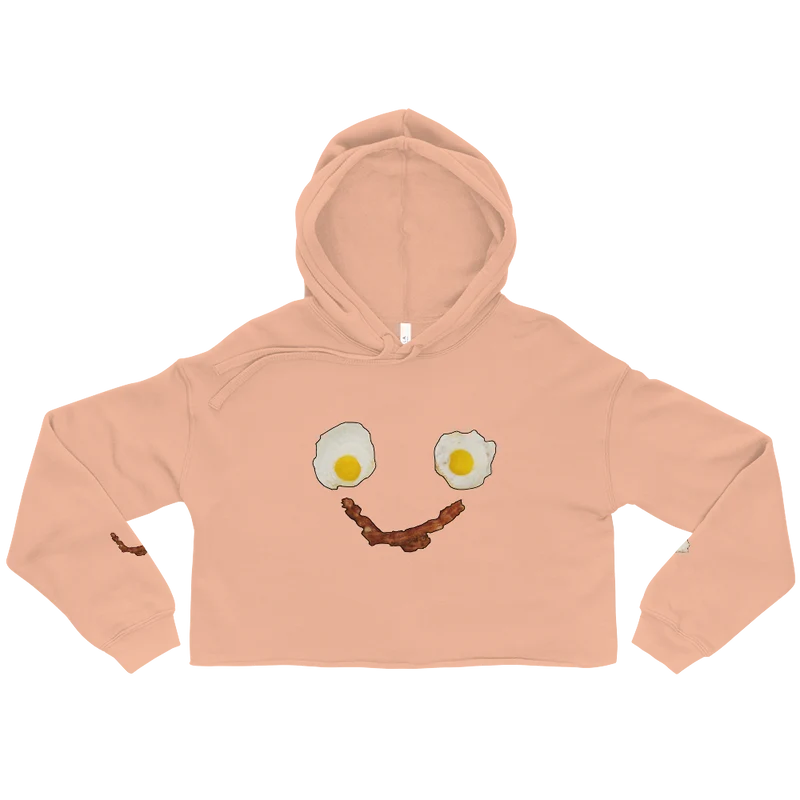 Eggs & Bacon:) Crop-Hoodie