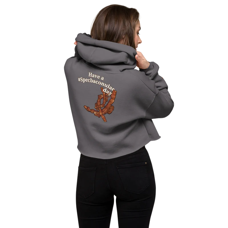 Eggs & Bacon:) Crop-Hoodie