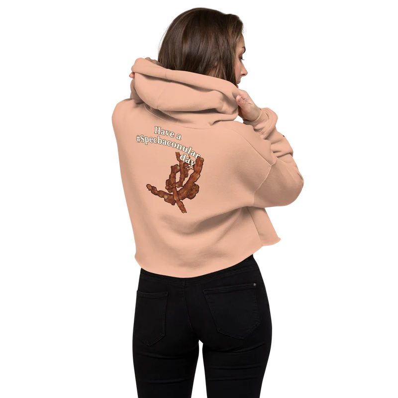 Eggs & Bacon:) Crop-Hoodie