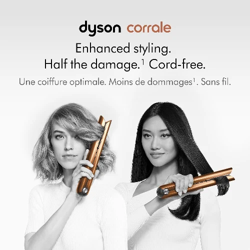 Dyson Corrale™ Hair Straightener – Cordless, Flexing Plates, Less Heat Damage