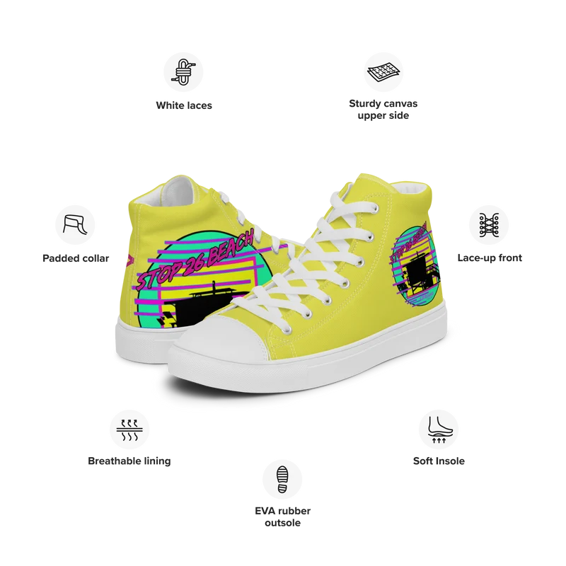 "Stop" 26 BeachWatch team *High Top Canvas