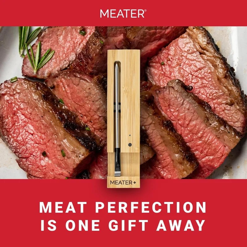MEATER Plus | Smart Meat Thermometer with Bluetooth | 165ft Wireless Range | for The Oven, Grill, Kitchen, BBQ, Smoker, Rotisserie