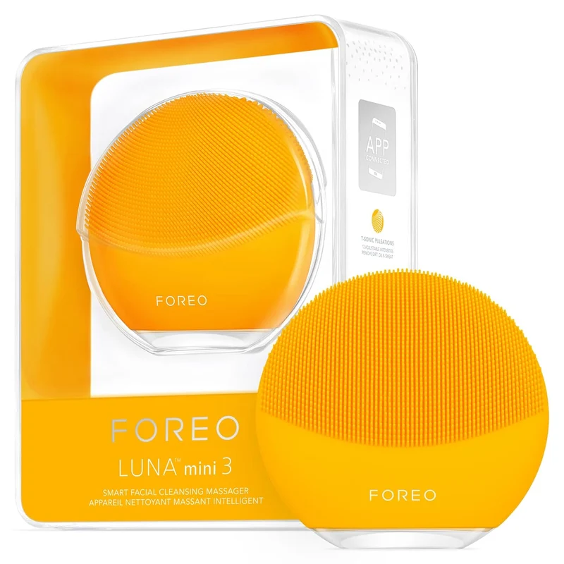 FOREO LUNA mini 3 Ultra-hygienic Facial Cleansing Brush | All Skin Types | Face Massager for Clean & Healthy Face Care | Extra Absorption of Facial Skin Care Products | Waterproof