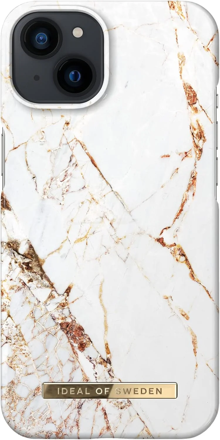 iDeal Of Sweden Mobile Phone Case for iPhone 11/XR (Microfiber Lining, Qi Wireless Charger Compatible) (Carrara Gold)