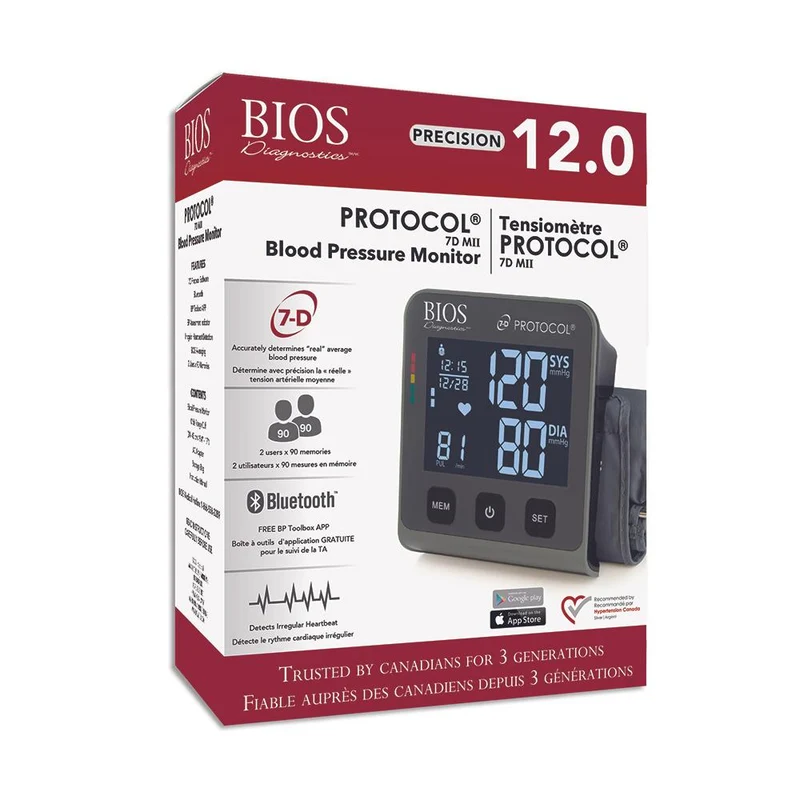 BIOS Diagnostics Protocol 7DMII Bluetooth Blood Pessure Monitor 12.0