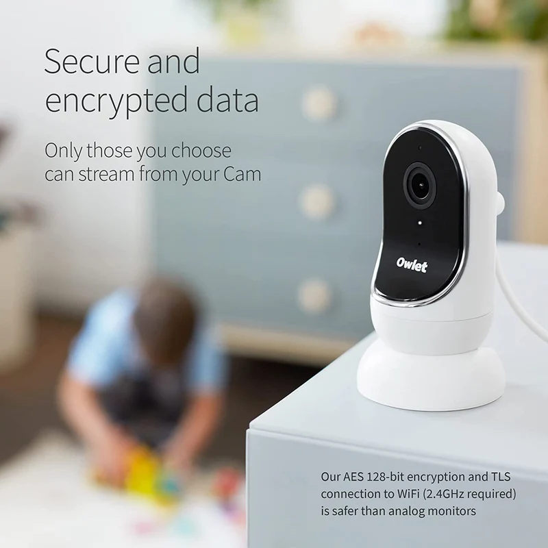 Owlet Cam Smart Video Baby Monitor with Room Temperature Sensor (BC01NNBBYF)