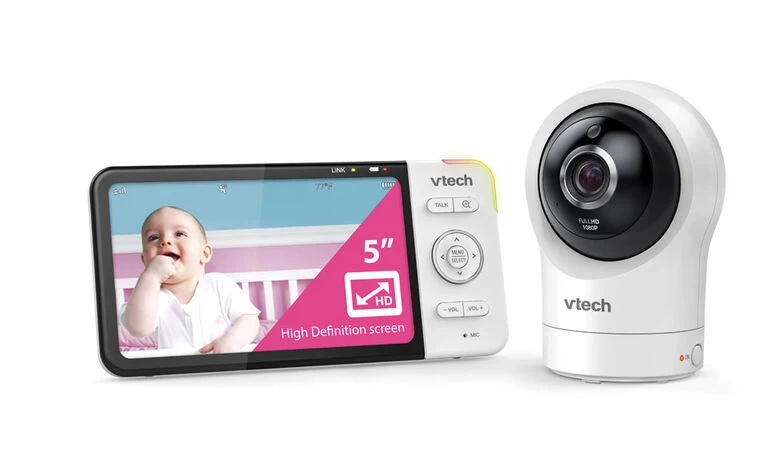 VTech 5" Wi-Fi Video Baby Monitor w/ Night Vision & 2 Way Communication & Pan/Tilt (RM5764HD)