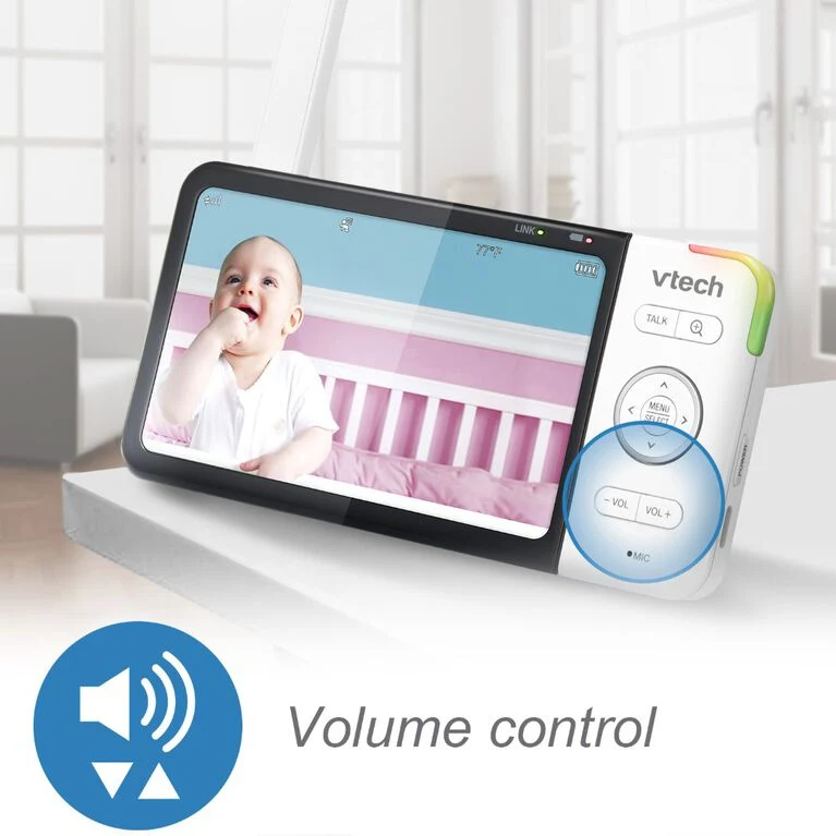 VTech 5" Wi-Fi Video Baby Monitor w/ Night Vision & 2 Way Communication & Pan/Tilt (RM5764HD)
